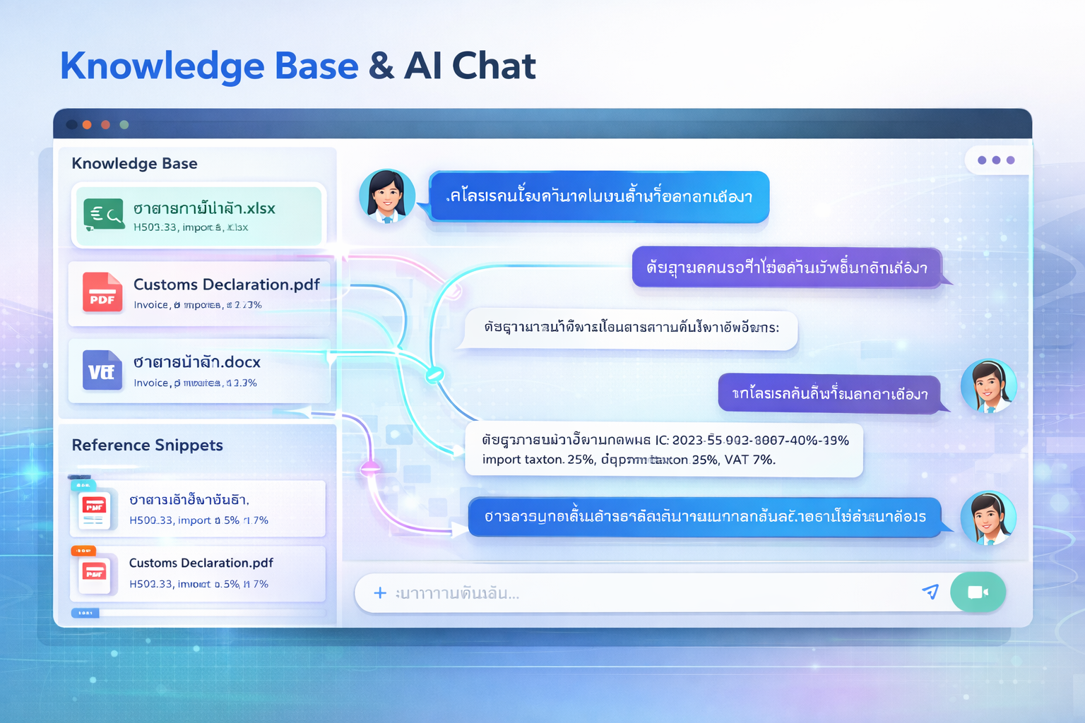 Knowledge Base & AI Chat